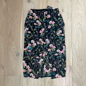 Midi floral skirt
